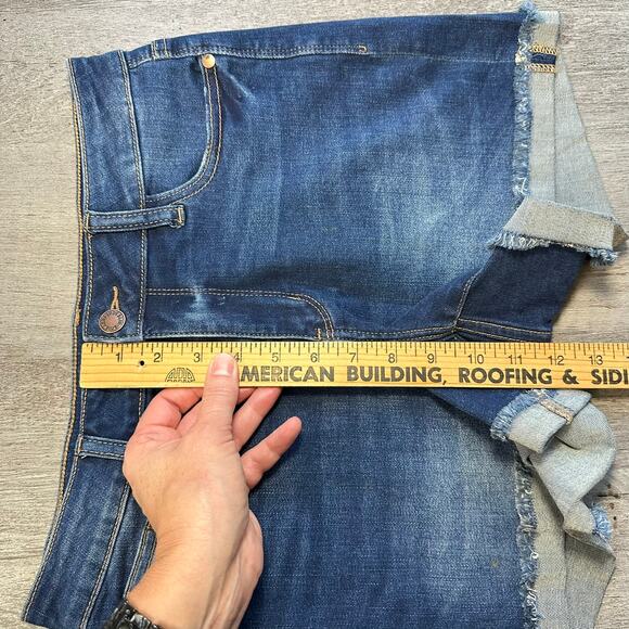 Judy Blue Cuffed Denim Jean Shorts Med - Picture 6 of 8